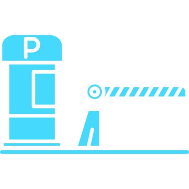 Bir benzin istasyonunun vektör illüstrasyonu