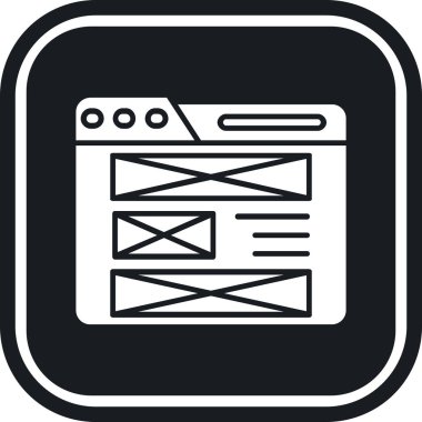 Tarayıcı pencere simgesi ana hat biçiminde