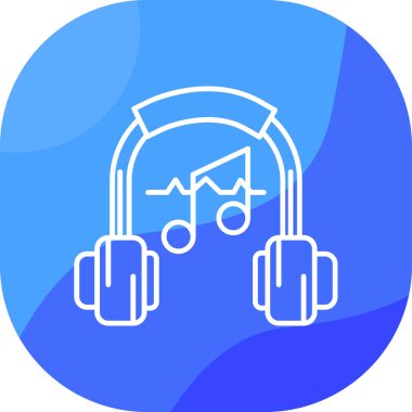 Müzik. Web simgesi basit tasarım