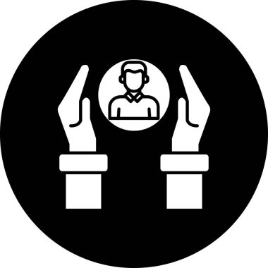 İnsan simgesinin vektör illüstrasyonu