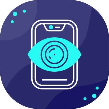 Bir mobil simgenin vektör illüstrasyonu