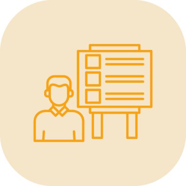 İş adamı simgesinin vektör illüstrasyonu