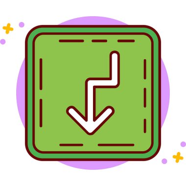 ok simgesinin vektör illüstrasyonu