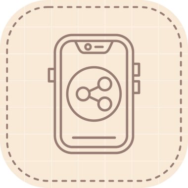 Akıllı Saat Vektör İllüstrasyonu