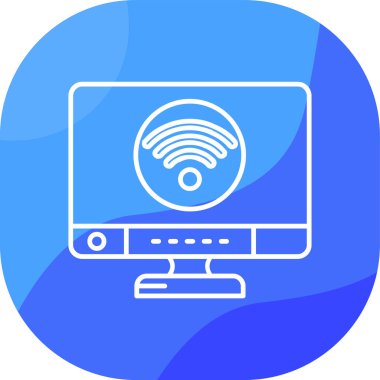 wifi vektör simgesi modern basit illüstrasyon