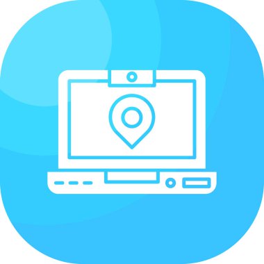 konum haritası pin simgesi düz - biçimli