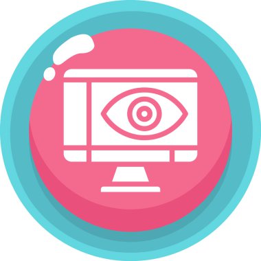 Göz simgesi, modern illüstrasyon, vektör illüstrasyonu