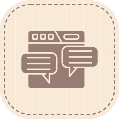 Web tarayıcı simgesi. Basit tasarım çizimi