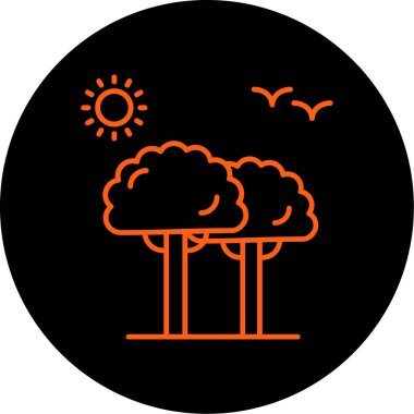 Vektör güneş simgesi illüstrasyonu