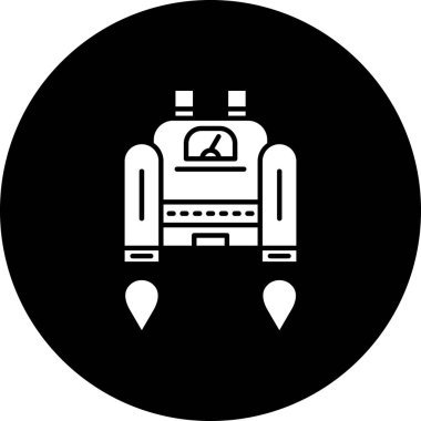 Sırt çantası simge vektör çizim