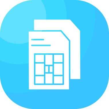 Belge simgesinin vektör illüstrasyonu