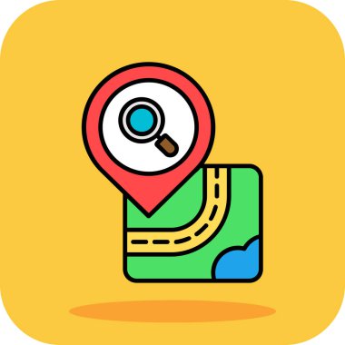 navigasyon konumu konum vektör çizimi.