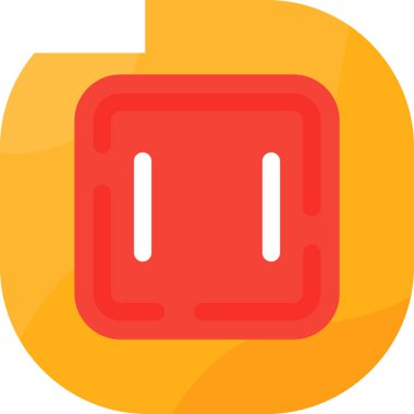 Mıknatıs simgesi ve vektör illüstrasyonu beyaz arkaplanda izole edildi