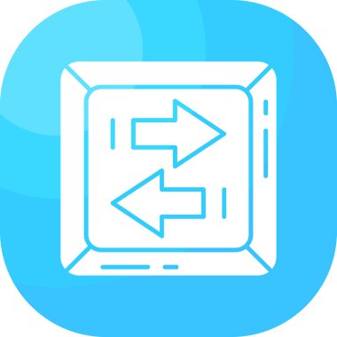 Eğilim biçimi izole edilmiş arkaplanda ok simgesi