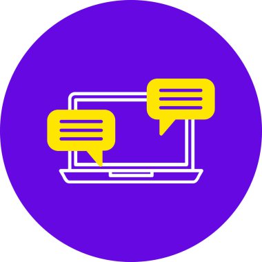 Bilgisayar ekranı. Web simgesi basit illüstrasyon