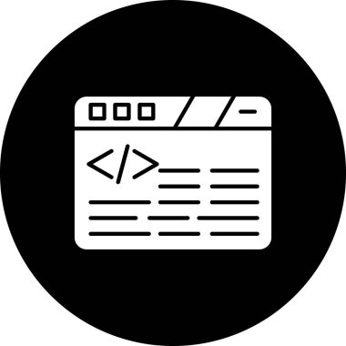 Web simgesi, vektör illüstrasyonu