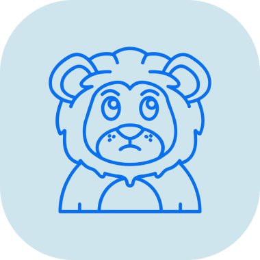 Çizgi kaplanı simgesi beyaz arkaplanda izole edildi. Hayvan işareti. Renkli taslak konsepti. vektör.