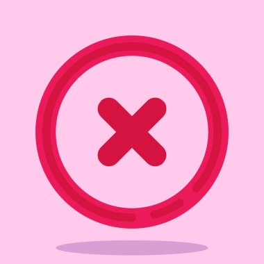 çapraz işaret simgesi vektörü