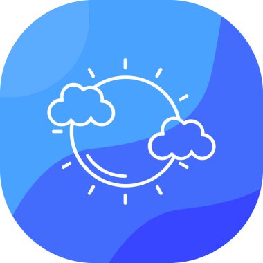 Bulut. Web simgesi basit illüstrasyon