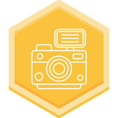 Kamera. Web simgesi basit illüstrasyon