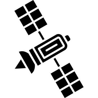 Uydu. Web simgesi basit illüstrasyon