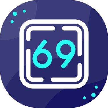 Mavinin modern bir simgesinin vektör illüstrasyonu