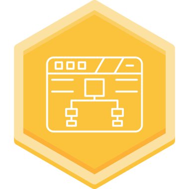 Web sitesi harita simgesi vektör illüstrasyonuName 