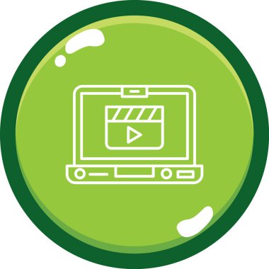 video simgesi vektör illüstrasyonu