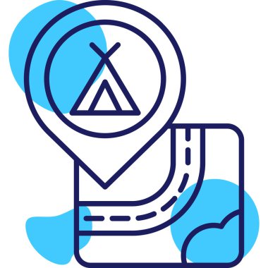 Harita konumu simgesi - taslak biçimi