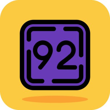 Dolu tasarım tarzında 29. simge