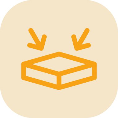 Boks yap. Web simgesi vektör illüstrasyonu