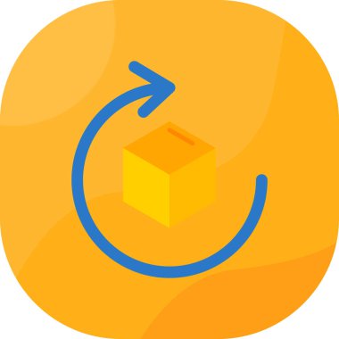 Geri dönüşüm simgesinin vektör çizimi