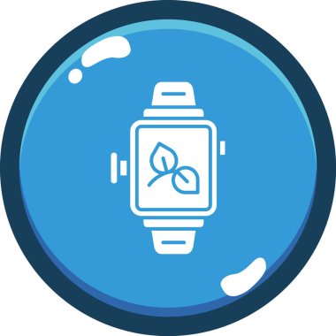 akıllı akıllı twatch vektör düz simge tasarımı