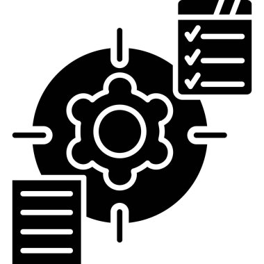 Veri analizi vektör satırı simgesi