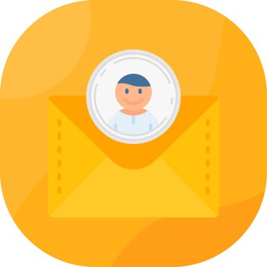 Posta vektör illüstrasyonlu zarf