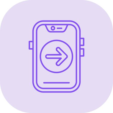 Akıllı telefon simgesinin vektör illüstrasyonu