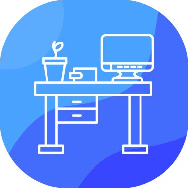 Modern bilgisayar simgesinin vektör illüstrasyonu