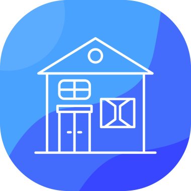 Ev. Web simgesi basit illüstrasyon