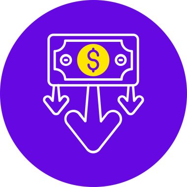 Para için. Web simgesi basit tasarım