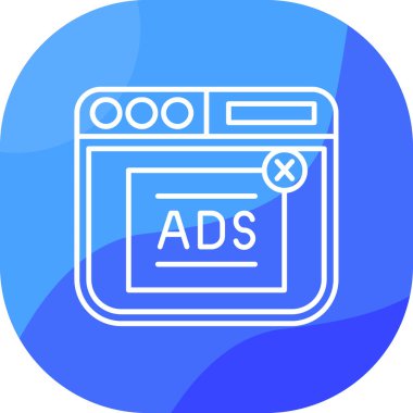 reklam simgesi vektör illüstrasyonu