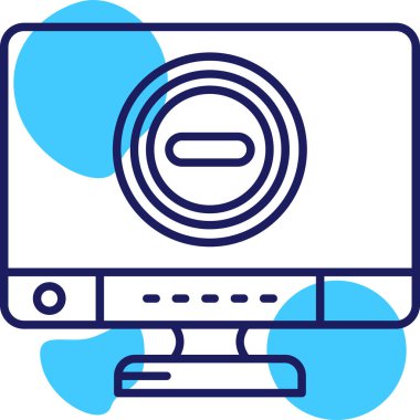 Bilgisayar faresi simgesi. Web için basit bilgisayar vektör simgeleri çizimi