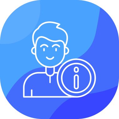 Beyaz arkaplanda izole edilmiş kullanıcı simgesi ve vektör illüstrasyonu