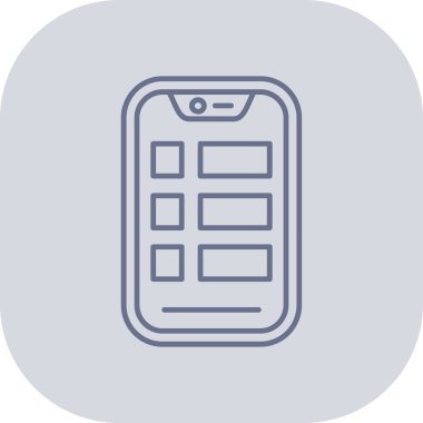 cep telefonu vektör çizgisi simgesi, düzenlenebilir vuruş, doğrusal konsept, sembol