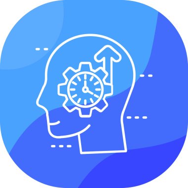 Beyin. Web simgesi basit illüstrasyon