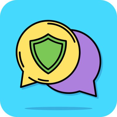 Konuşma baloncuğunun vektör çizimi