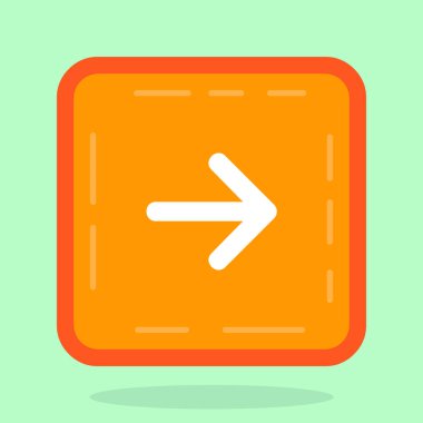 Ok simgesi. düz resimleme