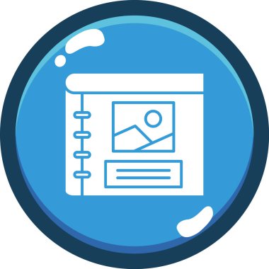 Bir harf simgesinin vektör illüstrasyonu