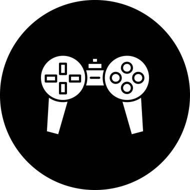 Video oyunu denetleyici simgesi, vektör illüstrasyonu