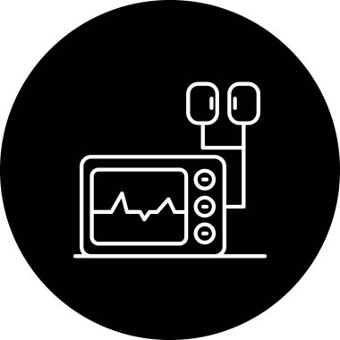 vektör lcd simgesi illüstrasyonu