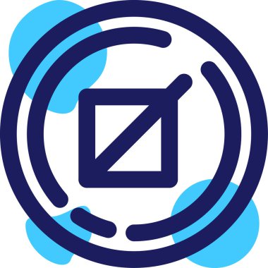 Tek bir izole simgenin vektör illüstrasyonu